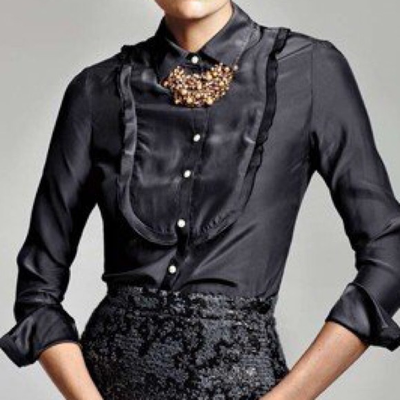 Banana Republic Charcoal Gray Silk Chemise Dress NWT - Picture 11 of 13